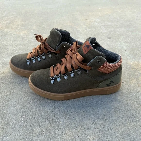 Forsake Lucie Mid Women’s 7.5 Olive Green Leather Hiking Boots Waterproof - Picture 1 of 9